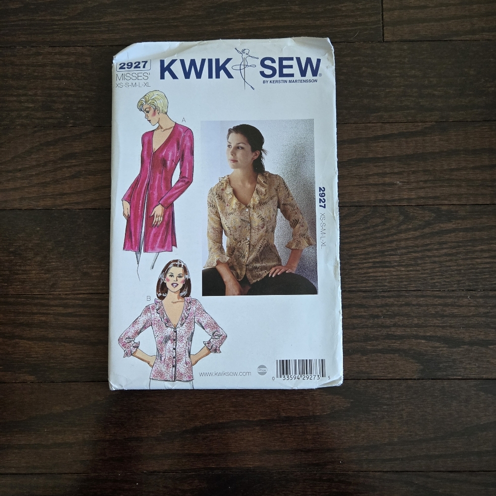 Women's shirt pattern Kwik Sew